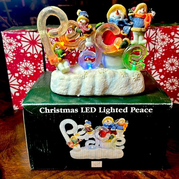Other - Christmas LED Lighted Peace figurine​​​